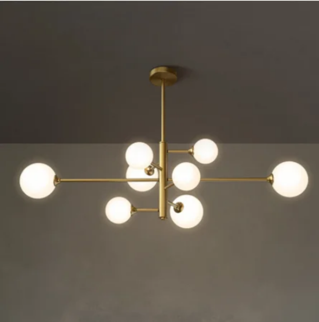 Lámpara Tubalu 8luces Negro