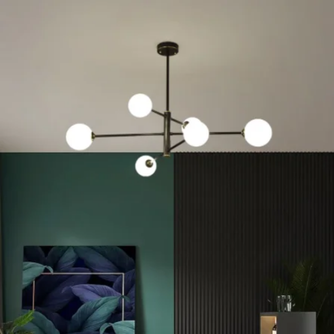 Lámpara Tubalu 8luces Negro