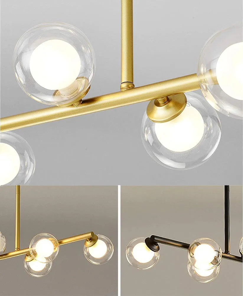LÁMPARA BARRA COLGANTE MONACO DE 10 LUCES
