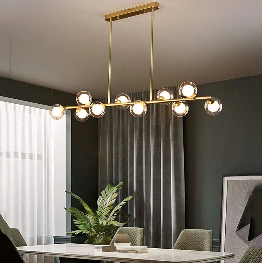 LÁMPARA BARRA COLGANTE MONACO DE 10 LUCES