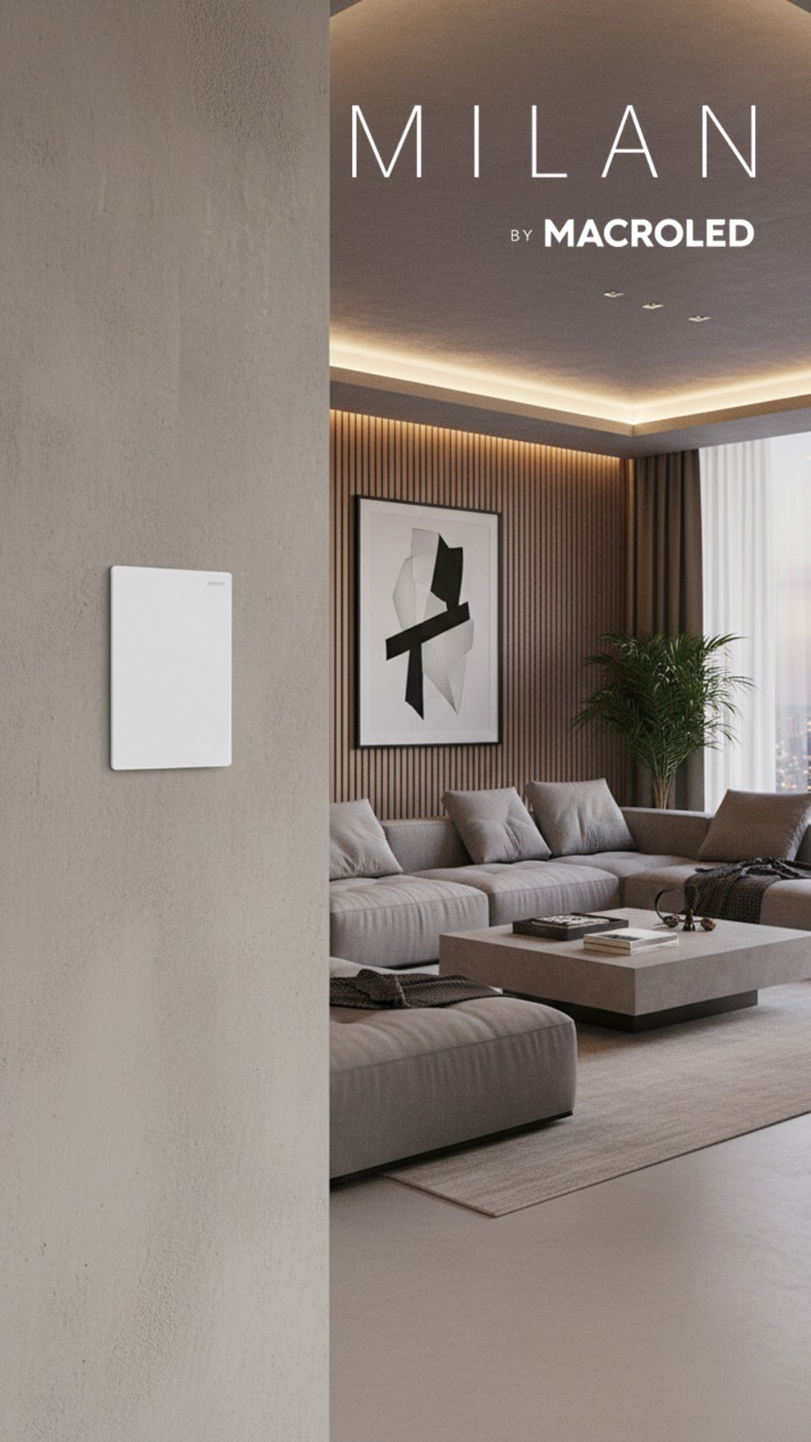 INTERRUPTORES Y TOMACORRIENTES . LINEA MILAN MACROLED