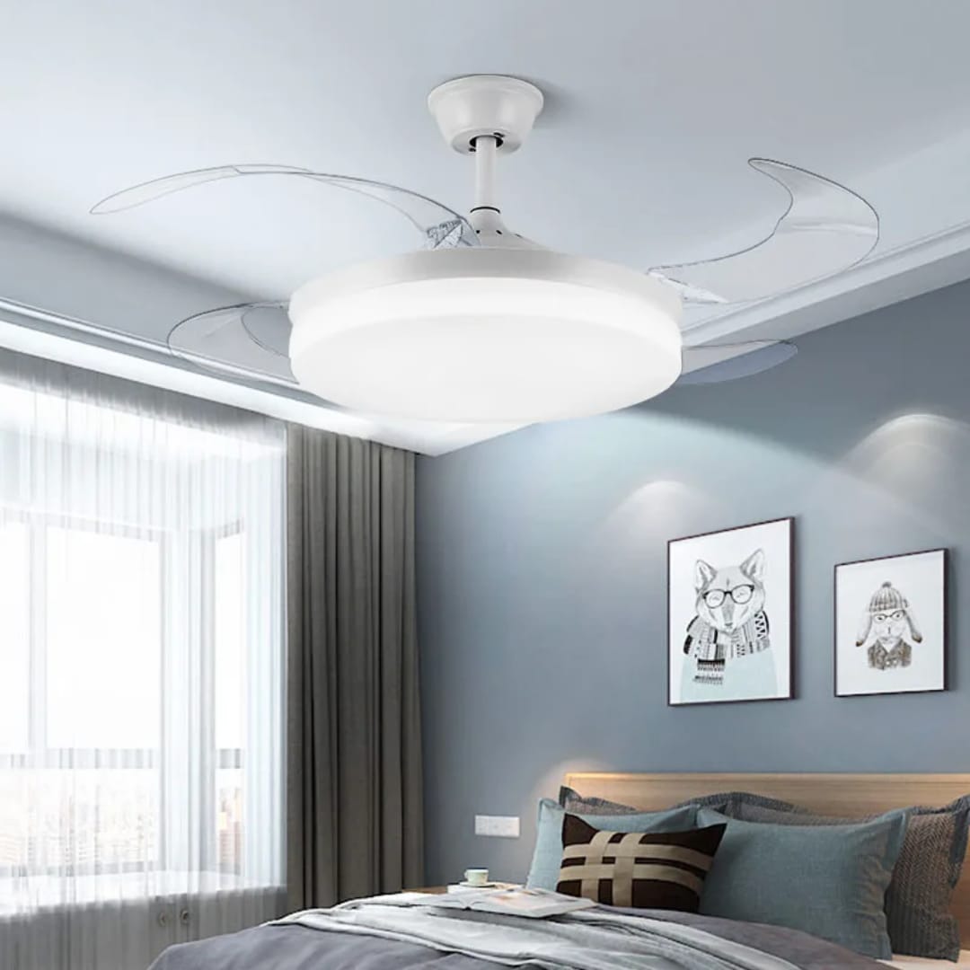 LÁMPARA VENTILADOR 40W FD8003-BL.