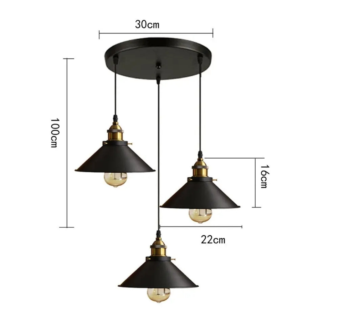LAMPARA COLGANTE CAMPANA CHINA CONO NG