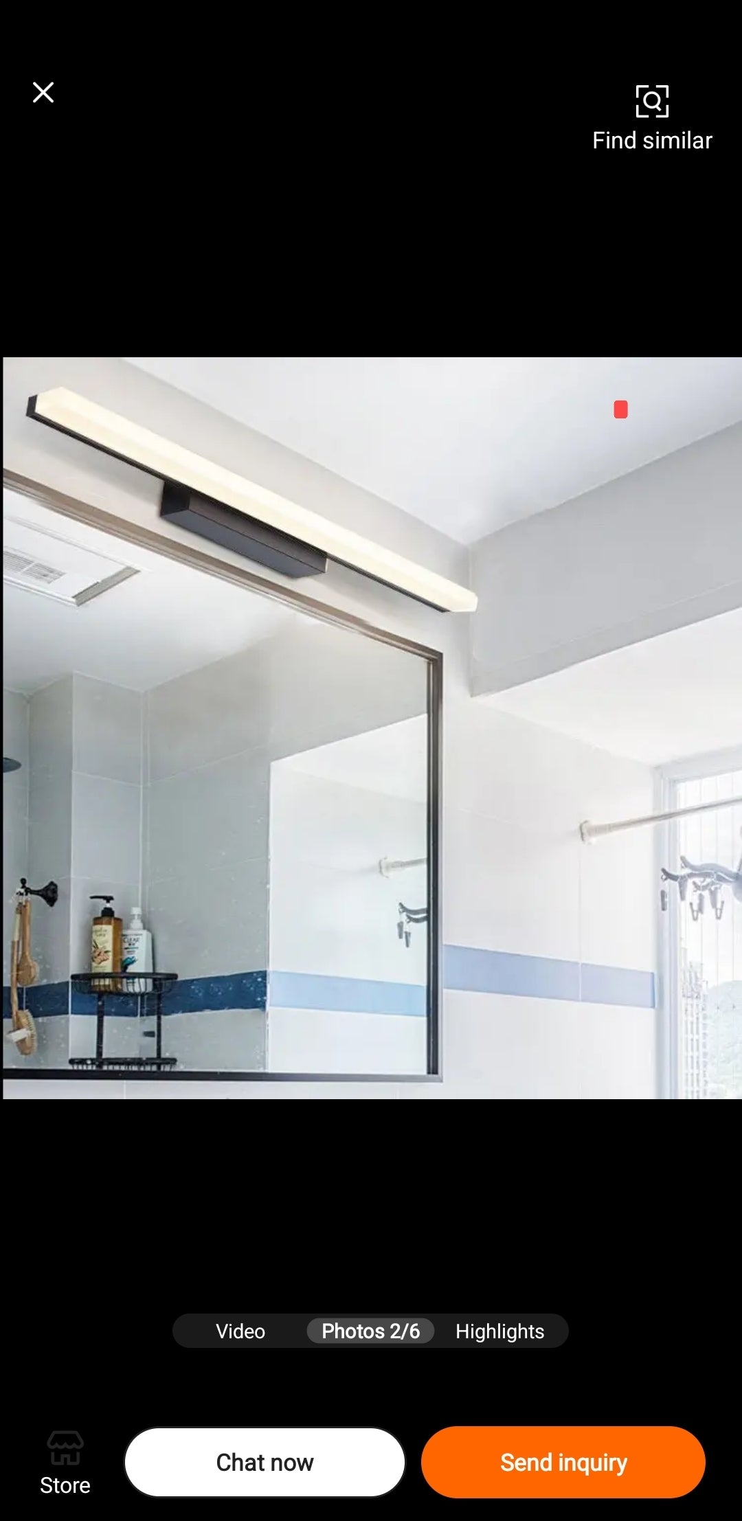 LÁMPARA BARRA LED DE 60CM NEGRO 30W TRICOLOR