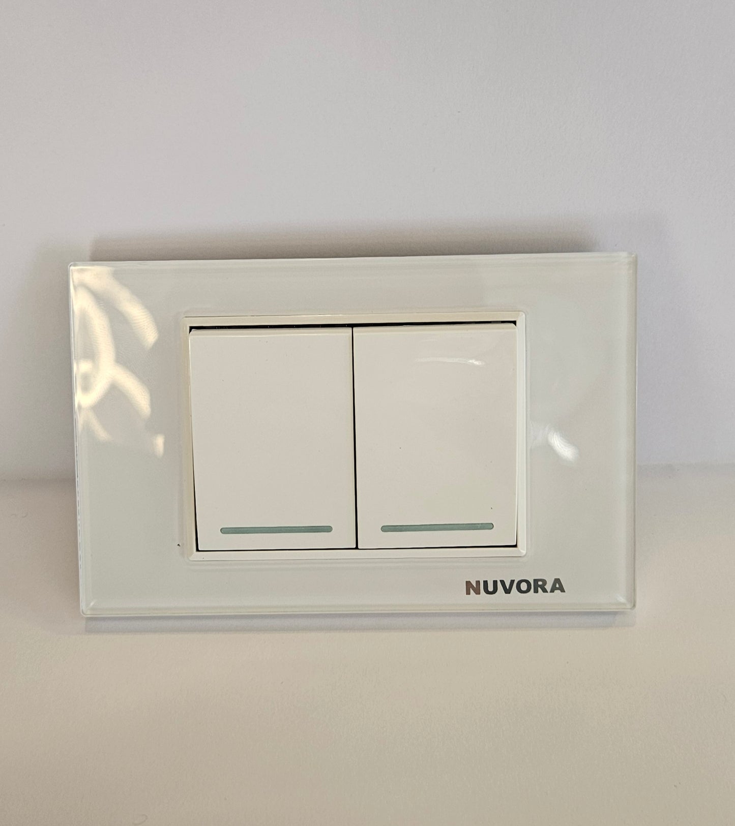 INTERRUPTOR DOBLE ACRILICO 701 BLANCO