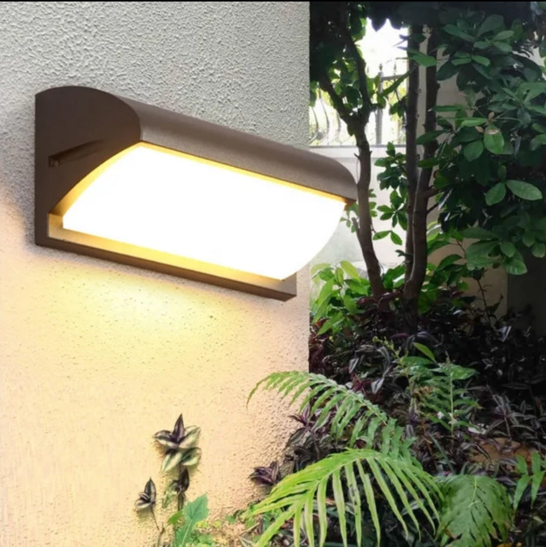 LAMPARA EXTERIOR BD17-18W 3000K BASE NEGRA, BLANCA,GRIS