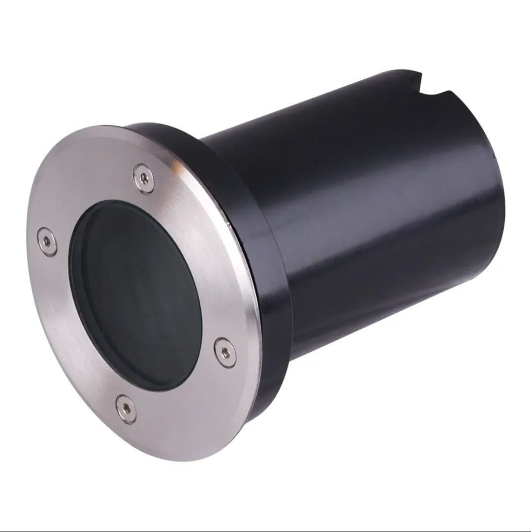 ESPOT DE PISO 1010 GU10 ACERO 10CM IP65