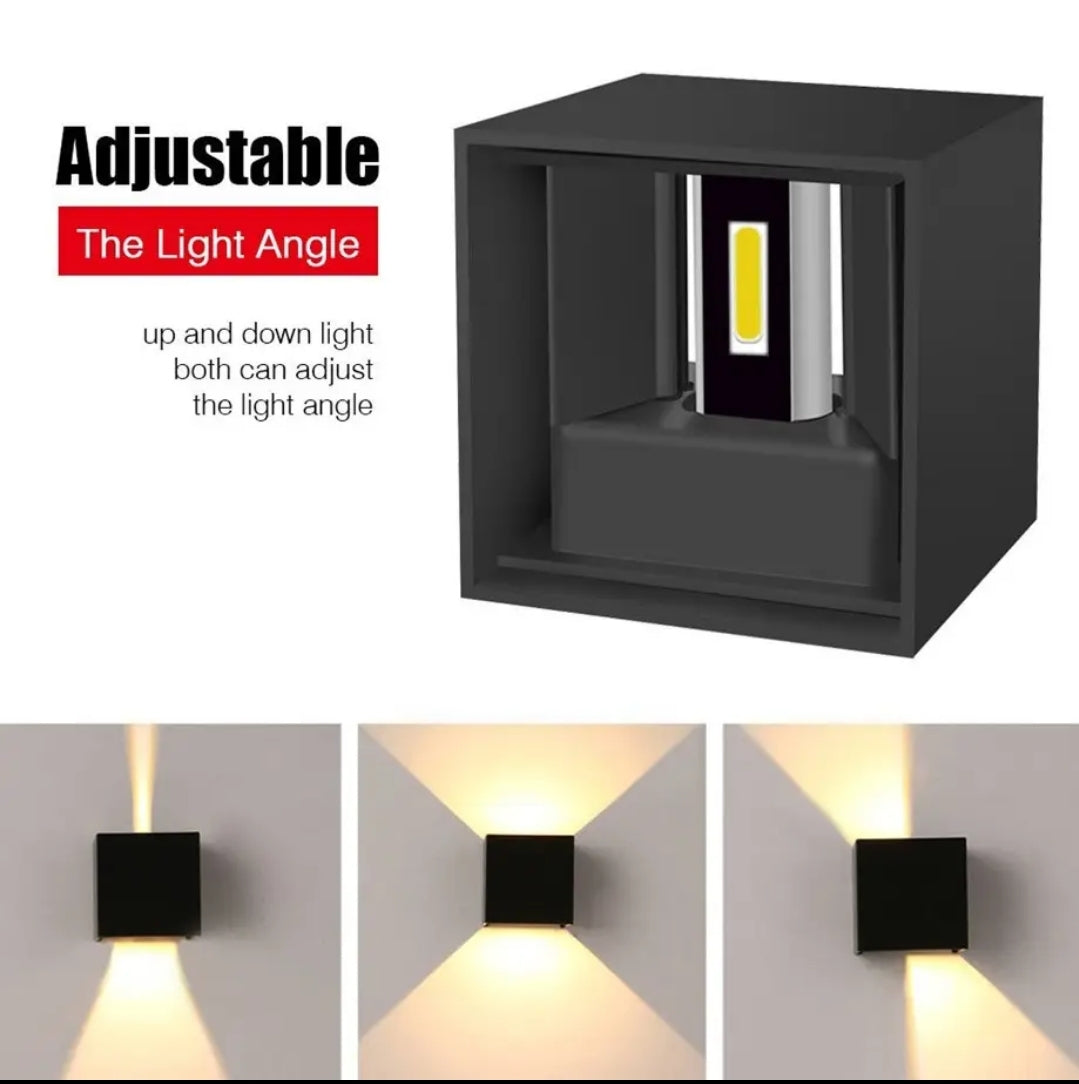APLIQUE CUBO 910-NG 6W 30K 40K 60K TRICOLOR