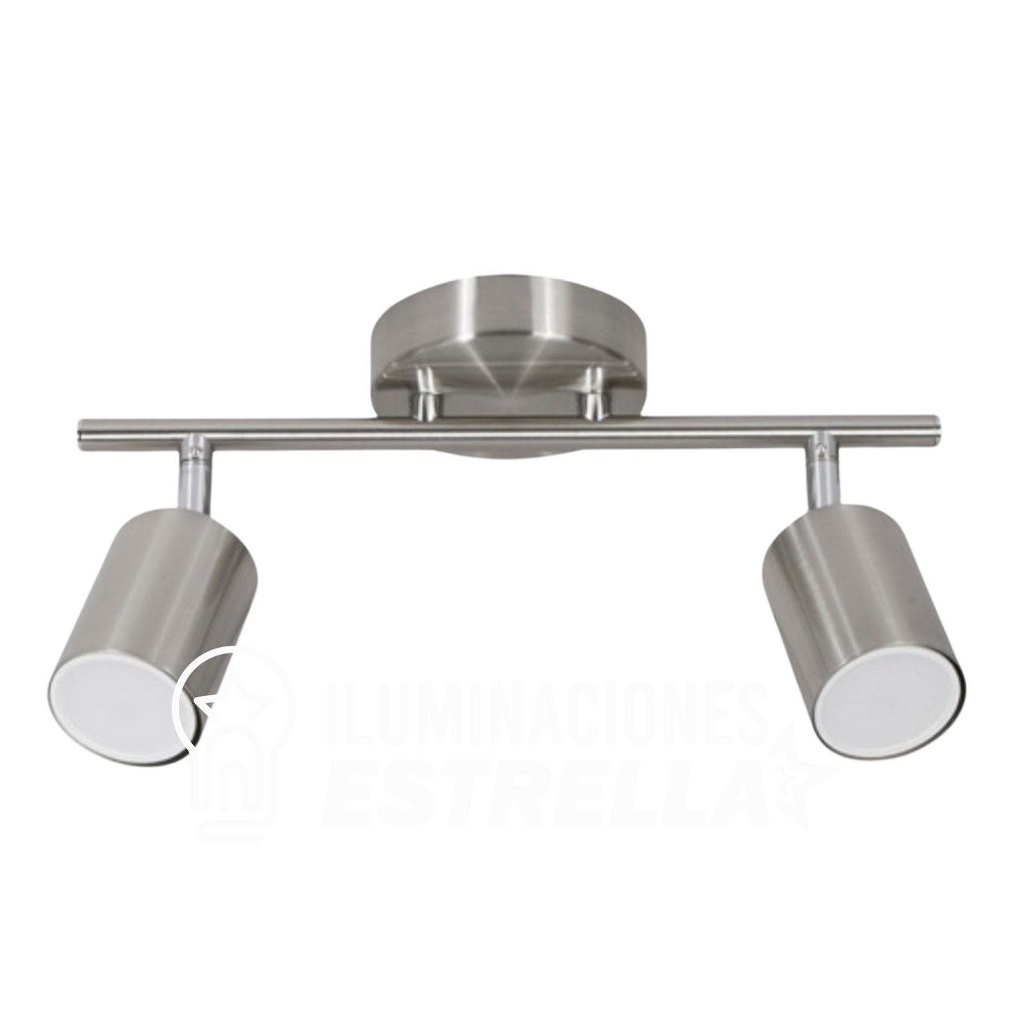 LAMPARA VEGONIA ACERO 2LUCES GU10