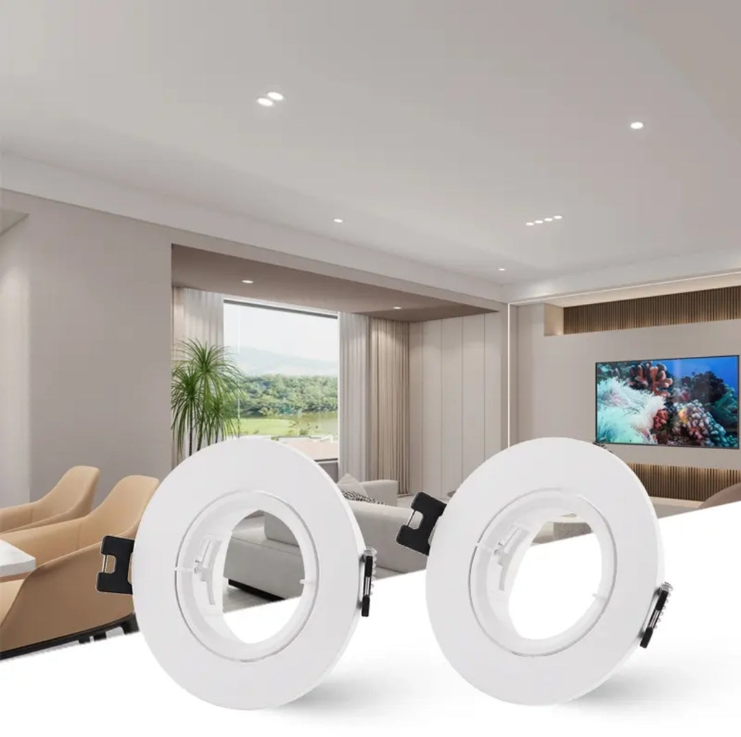 ESPOT PVC GU10 BLANCO 10154 9CM DIRIGIBLE