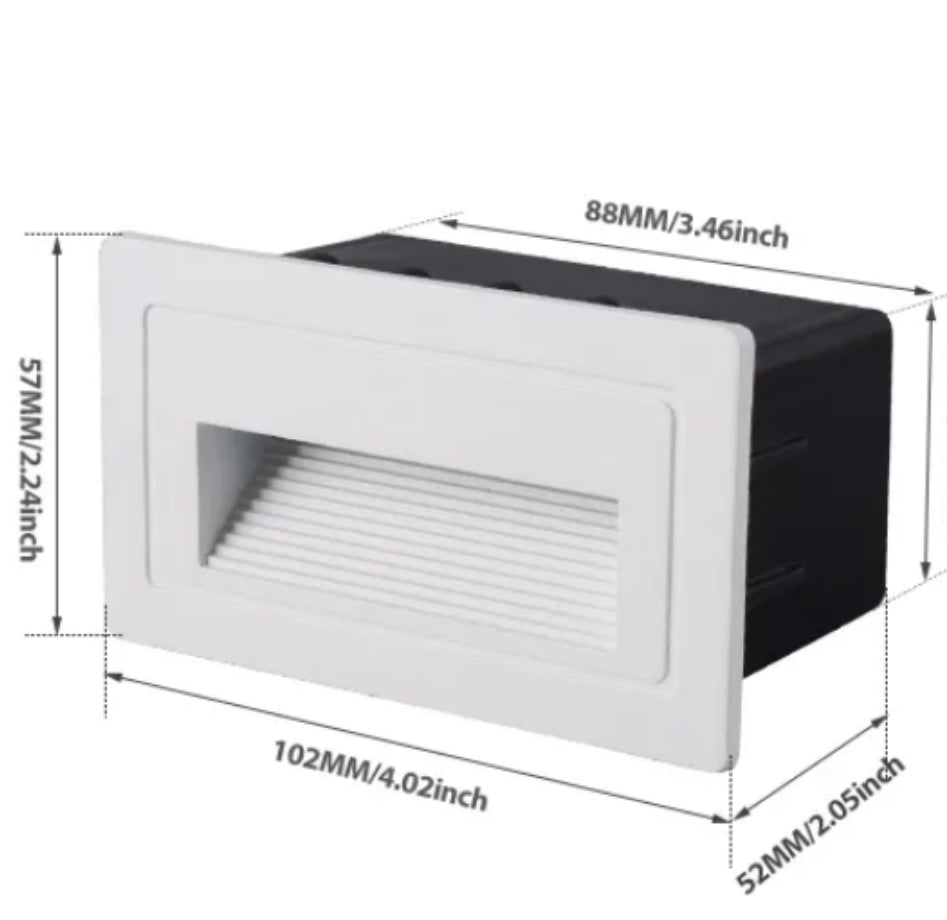 LUZ GUIA 7011-3W ALUMINIO COLOR BLANCO