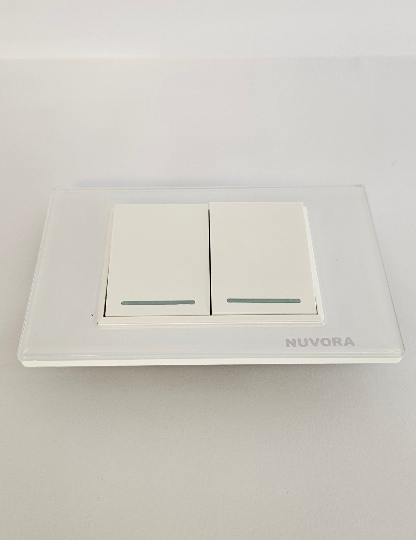INTERRUPTOR DOBLE ACRILICO 701 BLANCO