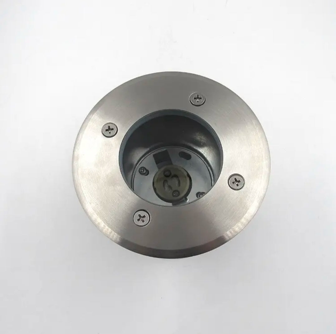 ESPOT DE PISO 1008 GU10 ACERO 12CM IP65