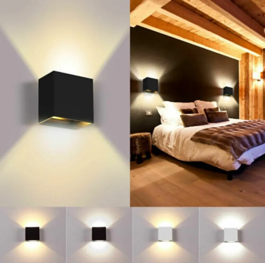 APLIQUE CUBO 910-NG 6W 30K 40K 60K TRICOLOR