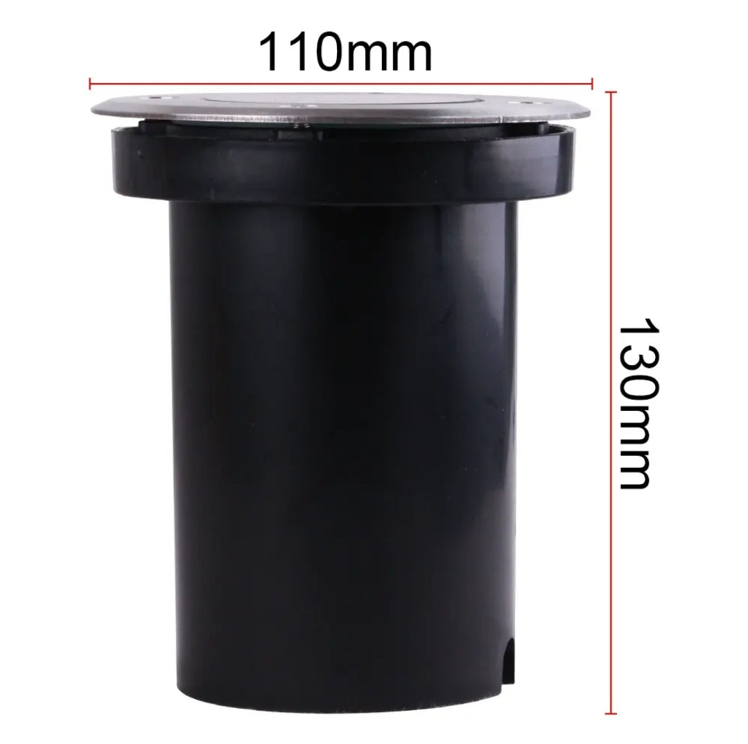 ESPOT DE PISO 1010 GU10 ACERO 10CM IP65