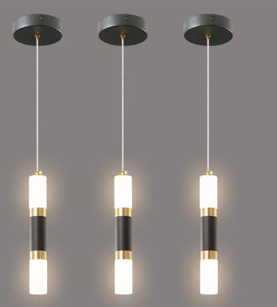 LAMPARA COLGANTE TL 403-1LUZ TRICOLOR 6W