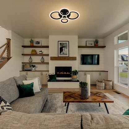 LÁMPARA ROSSAL NEGRA LED