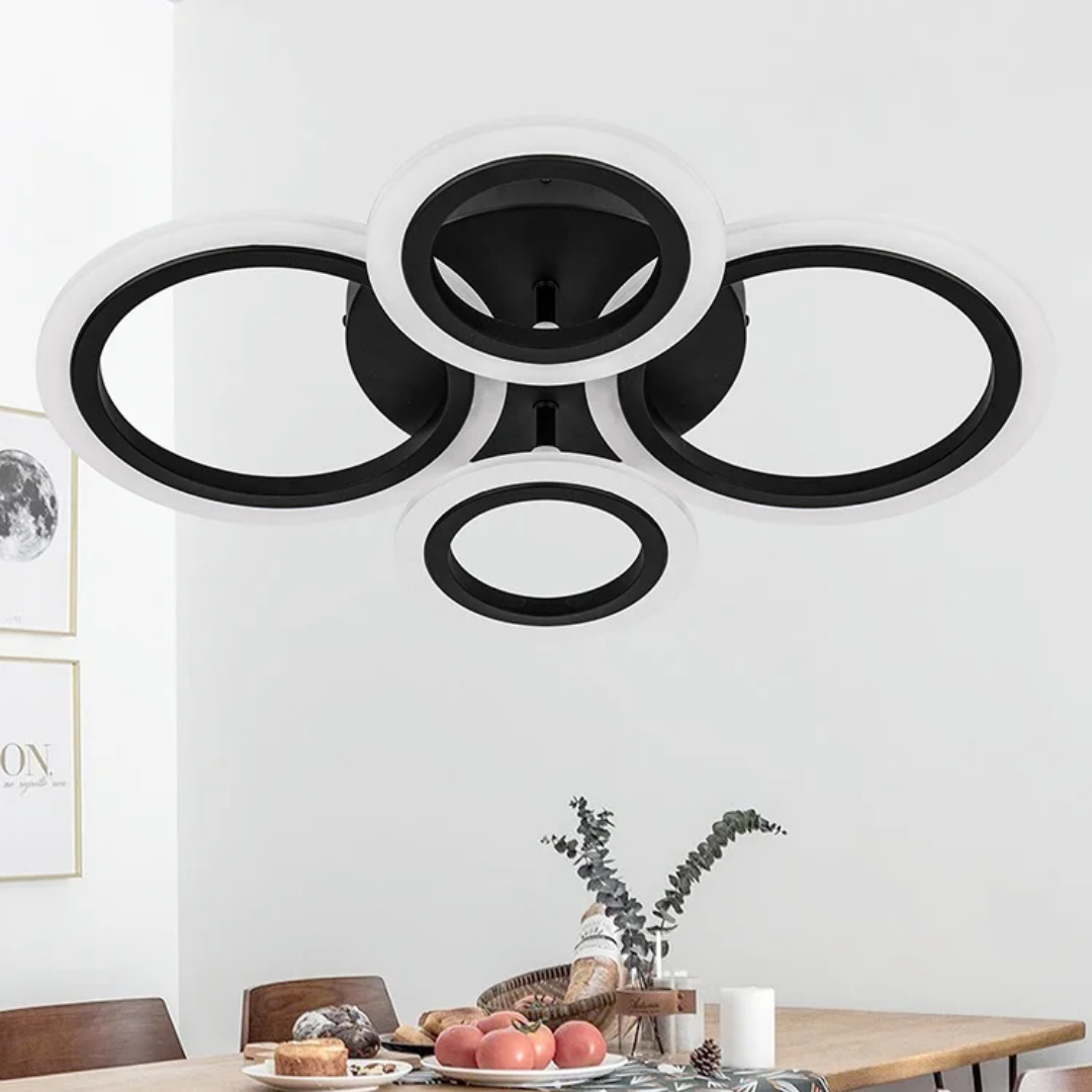 LÁMPARA ROSSAL NEGRA LED