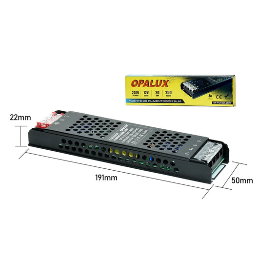 TRANSFORMADOR SLIM 20A 12V