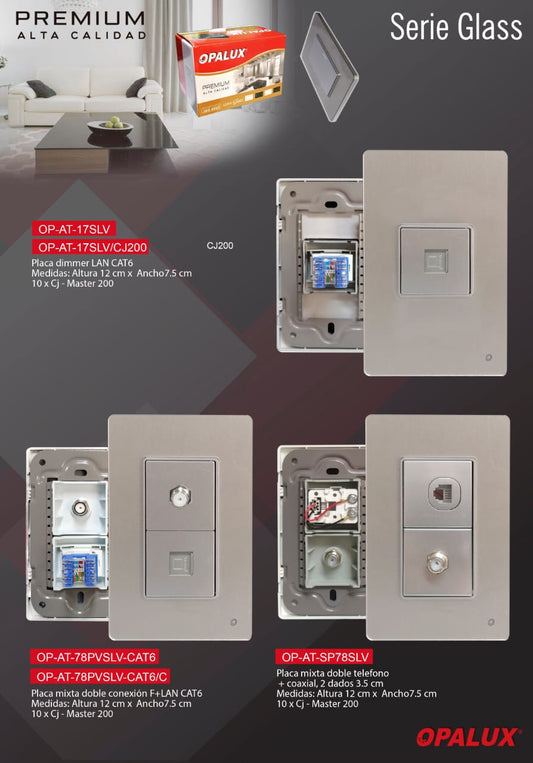 SERIE GLASS SILVER TV TLF INTERNET