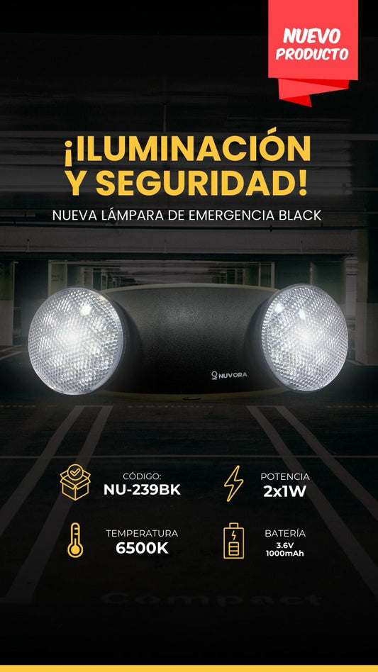 LÁMPARA DE EMERGENCIA NU-239BK