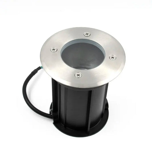 ESPOT DE PISO 1008 GU10 ACERO 12CM IP65