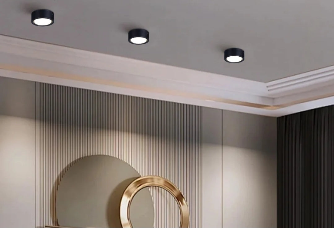 TACHITO ADOSADO 3W NEGRO LED