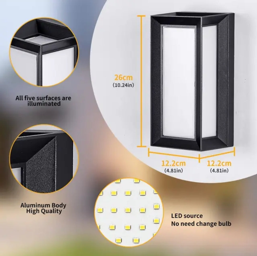 LAMPARA DE EXTERIOR BD15 18W 3000K 6000K  NEGRO