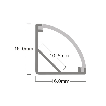 PERFIL ESQUINERO ALUMINIO 2M