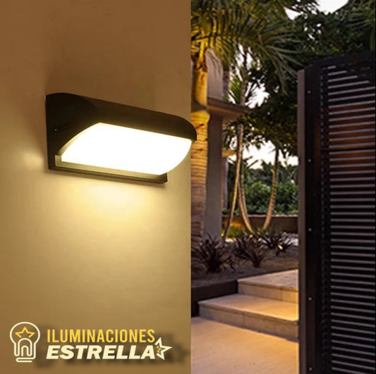LAMPARA EXTERIOR BD17-18W 3000K  BASE NEGRA, BLANCA,GRIS