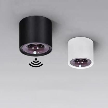 TACHITO 6W NEGRO CON SENSOR MOVIMIENTO
