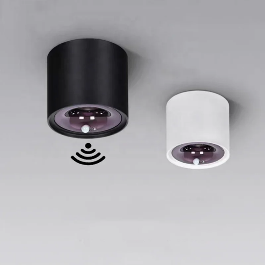 TACHITO 6W NEGRO CON SENSOR MOVIMIENTO