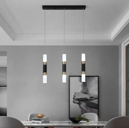 LAMPARA COLGANTE BARRA DE 3LUCES 6024 LUZ 3000K