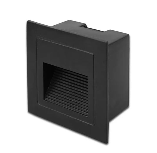LUZ GUIA LED  3W  NEGRA LUZ 3000K