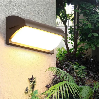 LAMPARA EXTERIOR BD17-18W 3000K  BASE NEGRA, BLANCA,GRIS