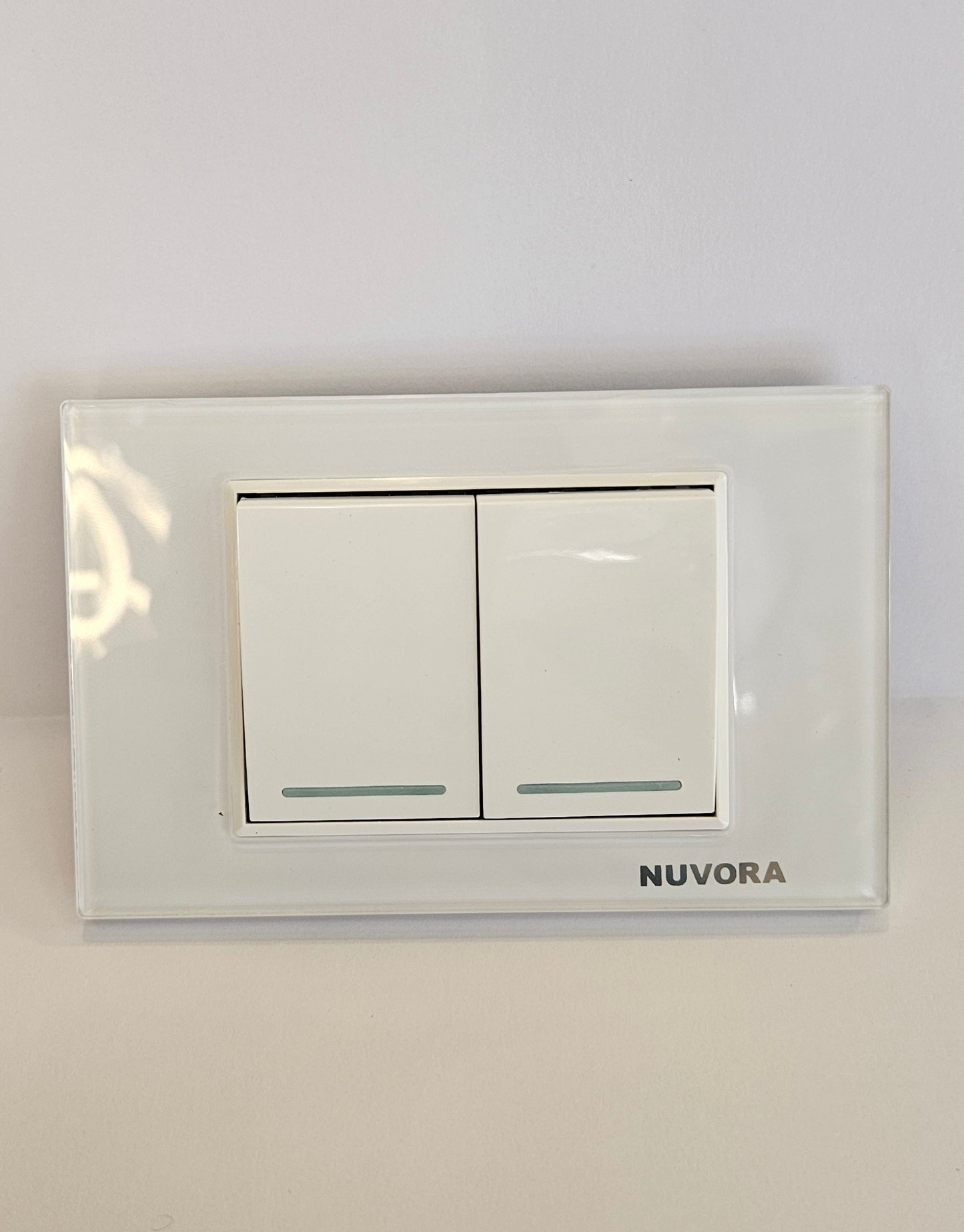 INTERRUPTOR DOBLE ACRILICO 701 BLANCO