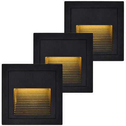LUZ GUIA LED  3W  NEGRA LUZ 3000K