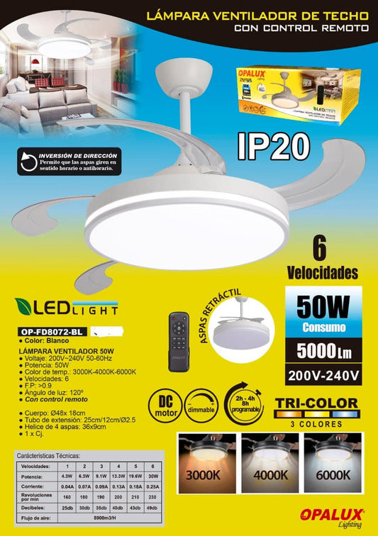 VENTILADOR 50W BLANCO
