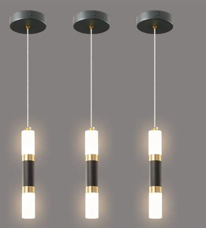 LAMPARA COLGANTE TL 403-1LUZ TRICOLOR 6W